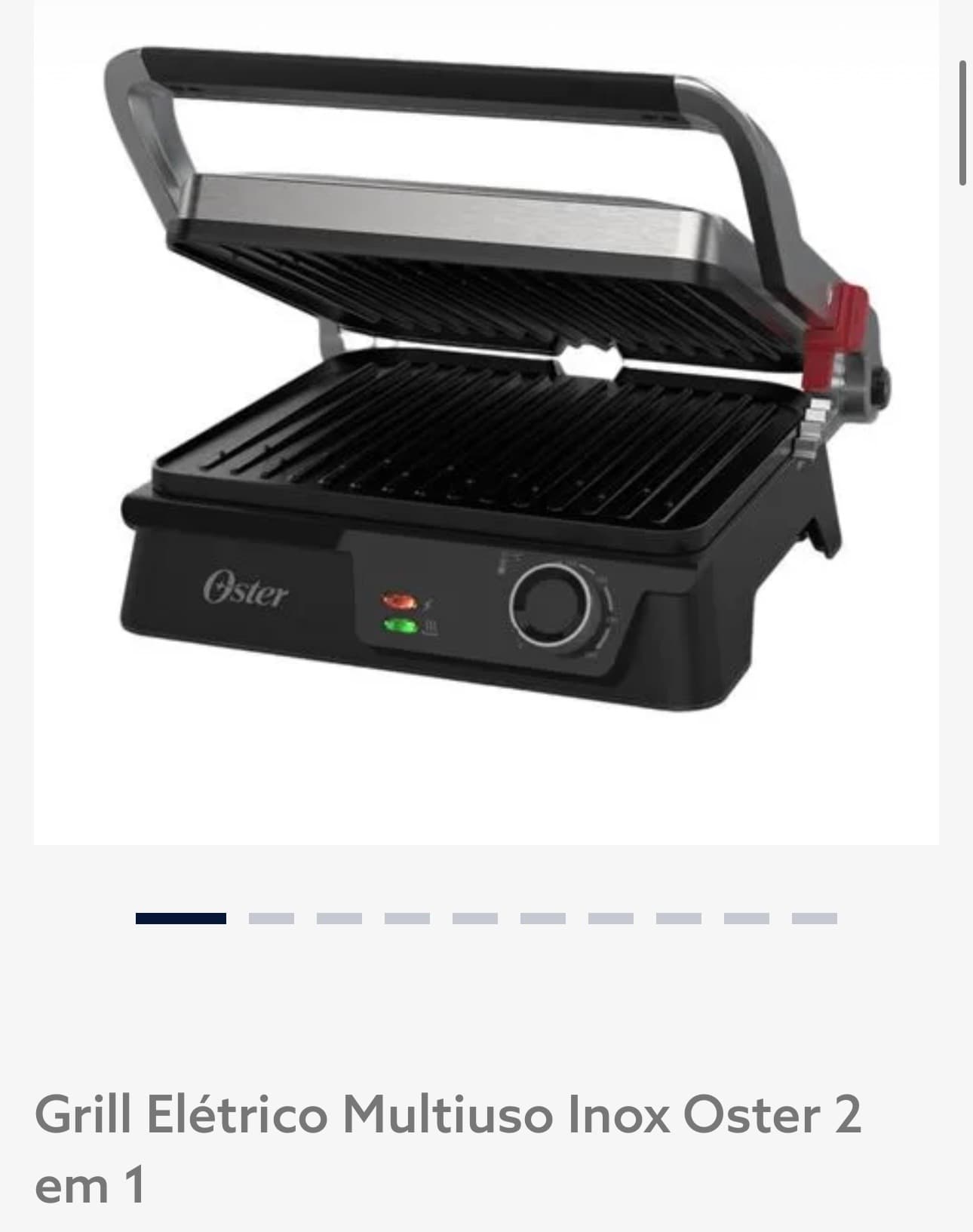 Grill Elétrico Multiuso Oster 2 em 1